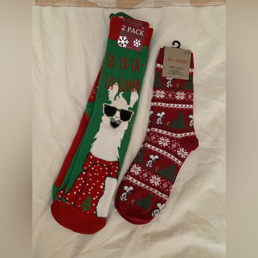 Holiday Crew Socks 3 Pack